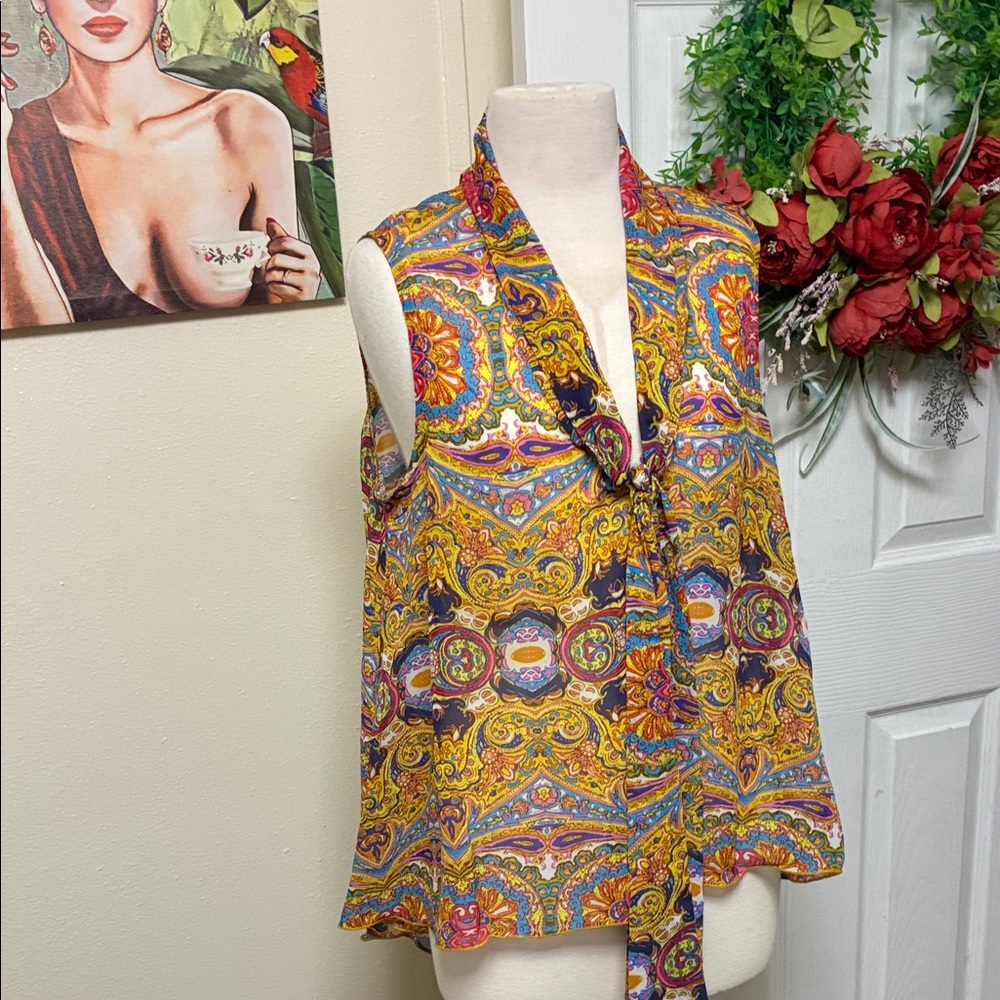 Vibrant Paisley Women's Top